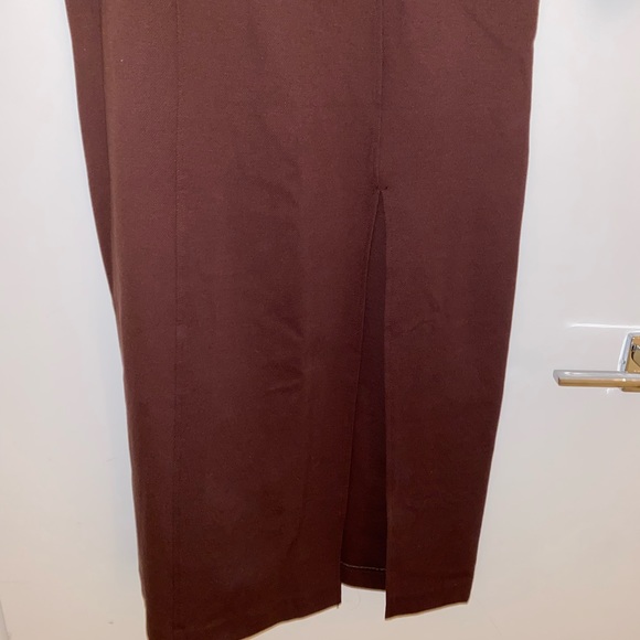 Brown Dress Sweetheart Neckline - Picture 3 of 3